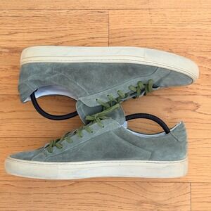 Common Projects Achilles Low Mens Olive Green Suede Sneakers Good Condition